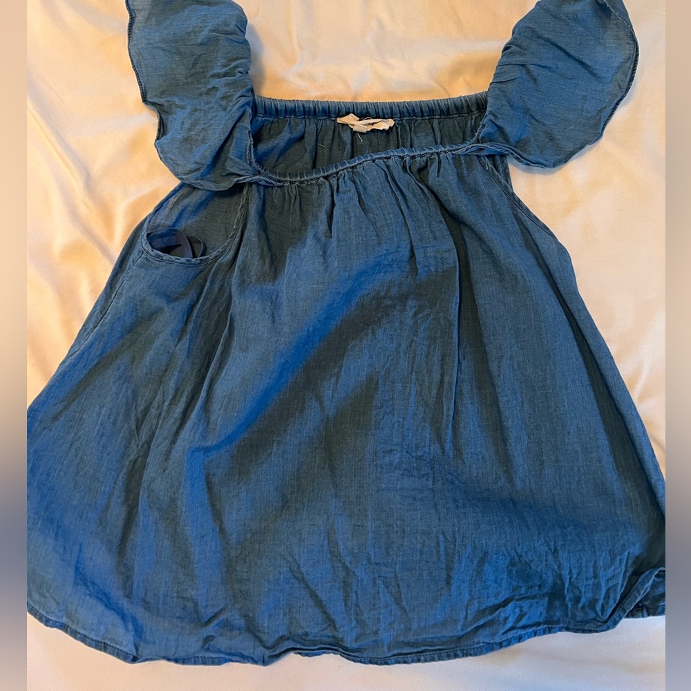 Madewell denim off the shoulder top
